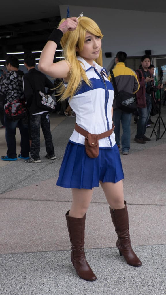 Lucy from Fairy Tail. A favourite for many cosplayers, Lucy is very easy to pull off!