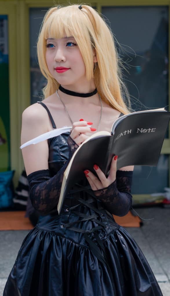Misa from Death Note. A popular character from an older series, and a good choice for an easy cosplay!