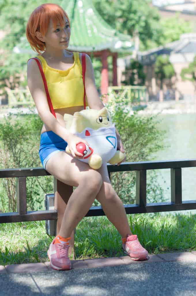Misty from Pokemon. She's not that important in the game, but prominent in the Anime! Photo taken bykxz Chen [CC BY-SA 2.0 (https://creativecommons.org/licenses/by-sa/2.0)].