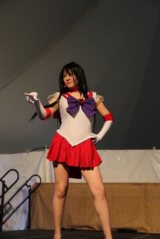 Sailor Mars (black hair cosplay)