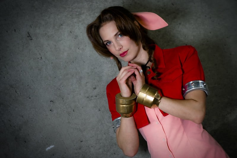 Aerith cosplay (cosplay ideas for brunette)